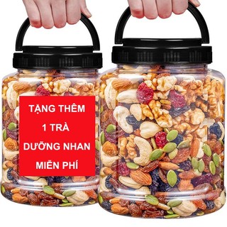 Granola siêu hạt ngũ cốc ăn kiêng, [HỘP 500G]  ngũ cốc giảm cân dinh dưỡng, mix 8 loại hạt