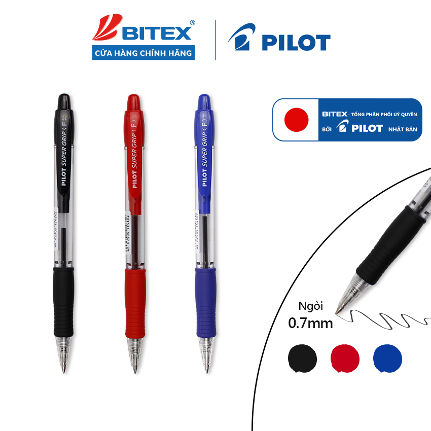Bút chì bấm Pilot Super Grip (0.7mm)  H-187
