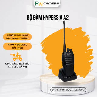 Bộ đàm cầm tay Hypersia A2, phạm vi hoạt động 1-2km, chính hãng