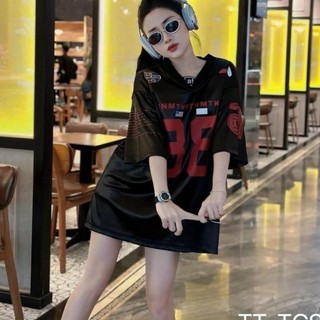 Áo Phông Số 88 Cổ Tim Chất Bóng From Rộng Unisex Trẻ Trung Năng Động