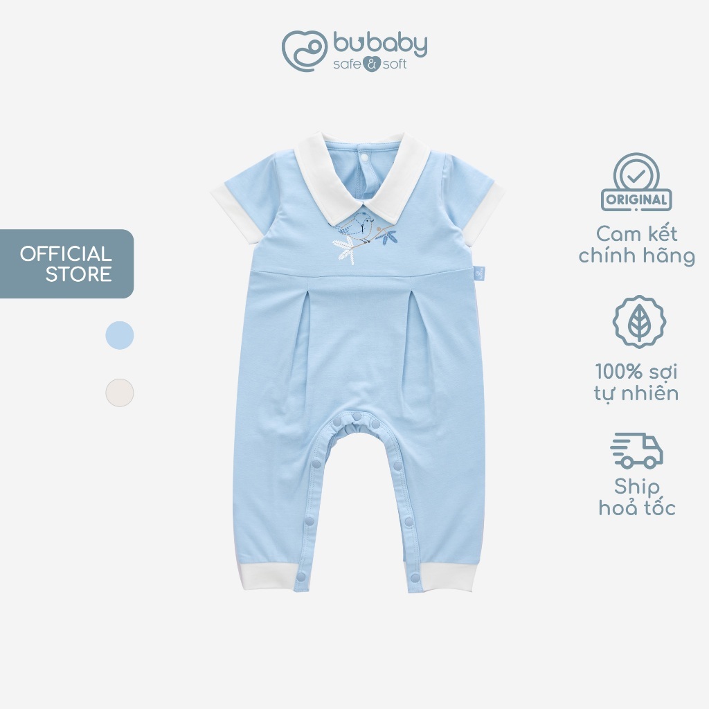 Bộ Đồ Liền Thân Ngắn Tay BU Baby Cổ Peterpan Kyomi cho bé từ 1 đến 12 tháng