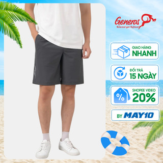 Quần short nam GENEROS 160123151MF quần đùi co giãn tốt nhanh khô ít nhăn tôn dáng