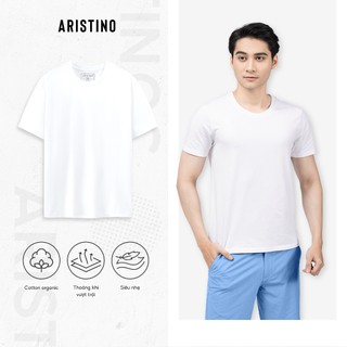 Áo thun nam trắng lót trong ARISTINO chất liệu 100% cotton organic mền siêu nhẹ co giãn thấm hút mồ hôi - AC22_A
