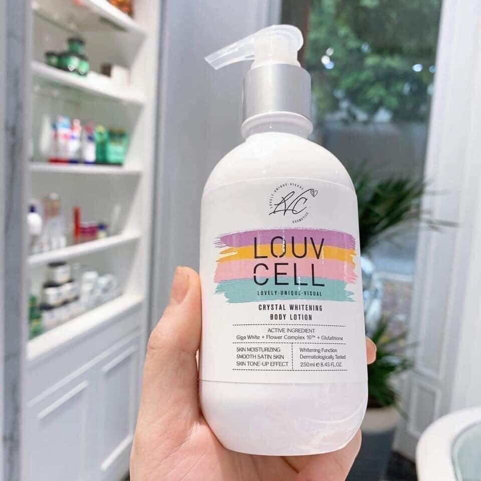 Shop'LALA,DƯỠNG THỂ TRẮNG DA LOUV CELL CRYSTAL WHITENING BODY LOTION SPF5 250ML - 17045