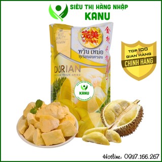 Sầu riêng sấy lạnh MonThong Wan Mei bịch khổng lồ Thái Lan 210g