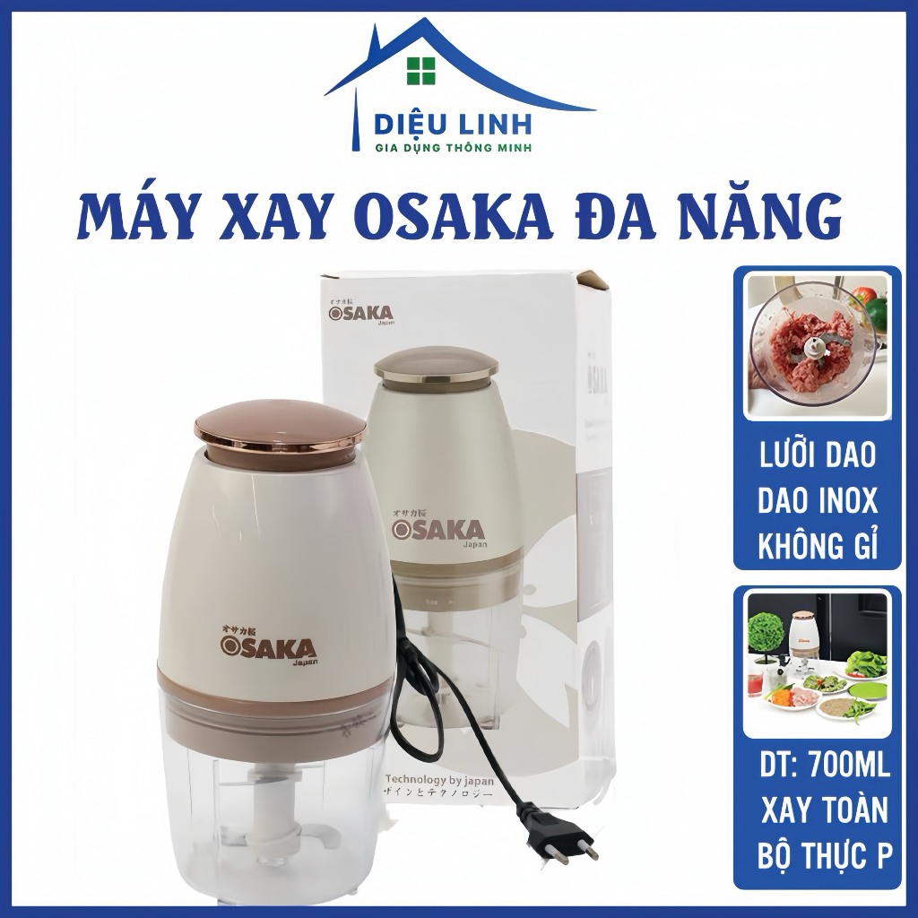 Máy Xay Osaka Đa Năng Máy Xay Thịt, Thực Phẩm Nhà Bếp Osaka Nhật Bản 4 Lưỡi Cao Cấp Dielinhshop