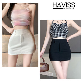 Chân váy body nữ dáng ngắn Haviss kiểu Dance Skiny Umi Hàn Nữ cạp lưng cao bigsize có quần trong cạp khóa dàydặn co giãn
