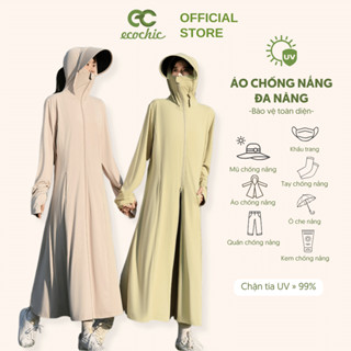 Áo Chống Nắng Toàn Thân ECOCHIC Nữ Chất Liệu Cao Cấp Siêu Nhẹ Chống Tia UV UPF50+ Co Giãn Thoáng Mát B042 F977