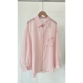 Áo Sơ Mi Tơ Dáng Rộng Thêu Nơ Nhiều Màu Lựa Chọn Phong Cách Hàn M559 - lolla fashion