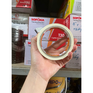 Băng dính 2 mặt, băng dính giấy 2cm