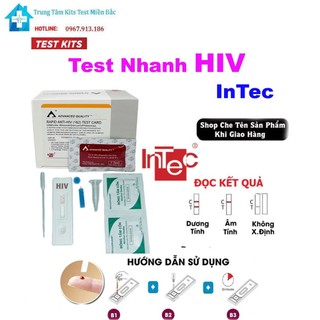 Test Nhanh Chẩn Đoán HIV Intec Tại Nhà Chính Xác 99,99% Bảo Mật Thông Tin