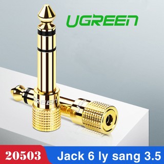 Đầu chuyển 6.5 to 3.5mm ugreen 20503 av168 âm thanh audio