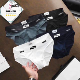 Combo  quần lót nam ICON Demin, quần sịp nam tam giác cao cấp chất thun lạnh co giãn 4 chiều, thoáng mát