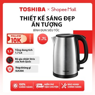 Bình đun siêu tốc Toshiba KT-17SH2NV - 1.7L - Hàng chính hãng, bảo hành 12 tháng