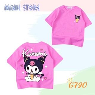 Áo Thun Bé Gái Form Rộng Kuromi G790 Size 10-26kg - G&K Kids - Minh Store