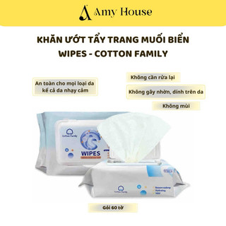 Khăn Ướt Tẩy Trang Muối Biển Acid Amin , Giấy ướt tẩy trang, Khăn Ướt tẩy trang