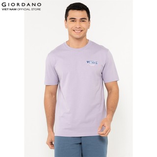 Áo thun ngắn tay nam in hình printed tee giordano 01093308