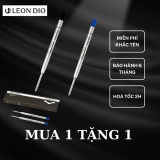 MUA 1 TẶNG 1- Ruột Bút Bi, Ngòi Bút Ký Leon Dio - Ngòi 1.0 mm, Mực Xanh