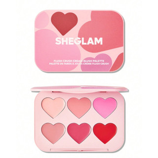 Bảng má hồng kem 6 ô Sheglam, phấn má hồng dạng kem 6 ô Blushing Bouquet,Cottage Core Garden