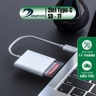 Đầu đọc thẻ nhớ sd tf tương thích với các dòng điện thoại Android có chân sạc Type-C , IP15 , máy tính bảng và laptop