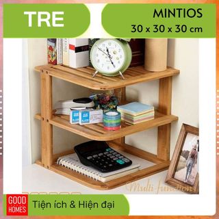 Kệ gỗ tre để đồ 3 tầng đa năng _ MINTIOS