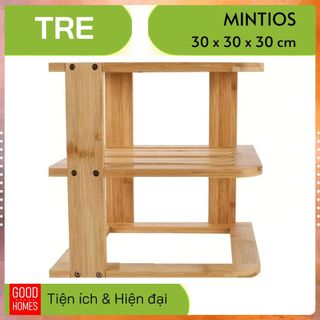 Kệ gỗ tre để đồ 3 tầng đa năng _ MINTIOS