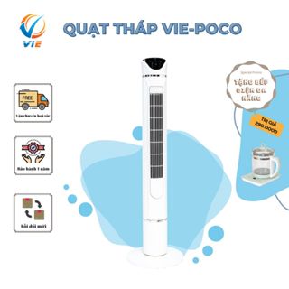 Quạt tháp không cánh Vie poco tích hợp chế độ cung cấp ion âm, lọc không khí
