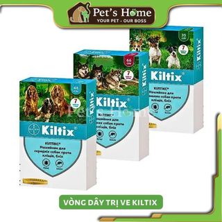 Vòng cổ phòng ngừa ve, rận Bayer Kiltix giúp loại trừ ve, rận, bọ nhảy cho chó lên đến 3 tháng