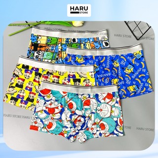 Quần sịp nam Doraemon Quần lót nam thun lạnh hoạt hình siêu cute co giãn 4 chiều