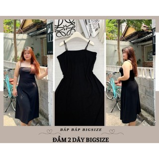 Đầm bigsize 2 dây basic
