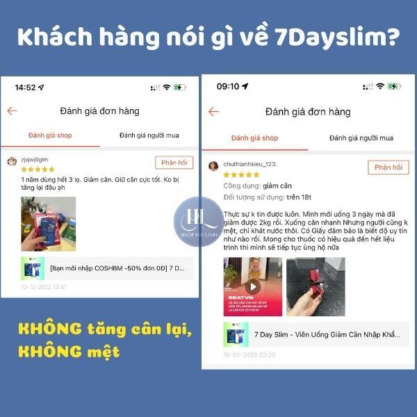 ✅[Combo 5] Viên Uống Giảm Cân 7 Day (30 viên)