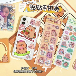 Hình Dán Sticker Cabybara Lấp Lánh Nhiều Hình Ngộ Nghĩnh Dễ Thương