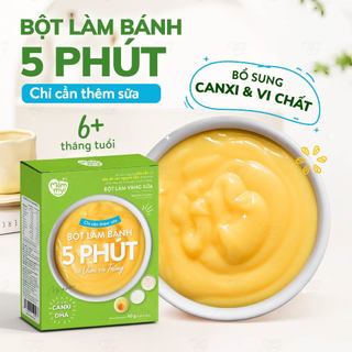 Bột làm bánh váng sữa Mămmy vị vani và trứng làm bữa phụ cho bé chỉ 5 phút bổ sung canxi và vi chất