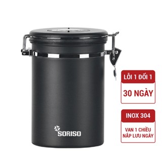   TẶNG MUỖNG  Hộp Đựng Cà Phê SORISO SDK Date Keeper 1500ml - 500G 