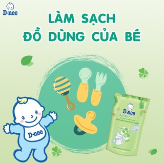 Combo 3 Túi Nước rửa bình sữa Dnee 550ml