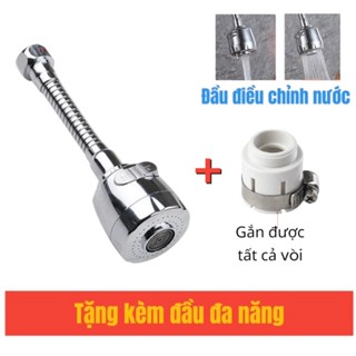 Đầu vòi nước rửa chén tăng áp gắn được tất cả các vòi rửa bát ,va xoay 360 độ điều chỉnh tia nước KEN STORE