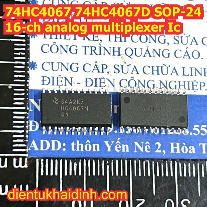 2 con 74HC4067 74HC4067D HC4067M 4067 SOP-24 16-ch analog multiplexer IC kde6292