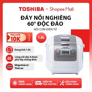 Nồi cơm điện tử Toshiba RC-18NTFV(W) 1.8L - Hàng chính hãng, bảo hành 12 tháng