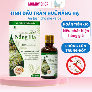 Tinh dầu tràm Momby Shop công dụng pha nước tắm cho bé, xông phòng, chống muỗi, côn trùng - lọ 50ml