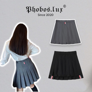 Chân váy ngắn skirt tb trơn - xám / đen - ảnh thật ở cuối