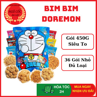 BIM BIM DOREMON Siêu To Khổng Lồ - Bịch 450G 36 Gói Nhỏ - Bim Bim Doraemon Khổng Lồ - ngucoc_anvat