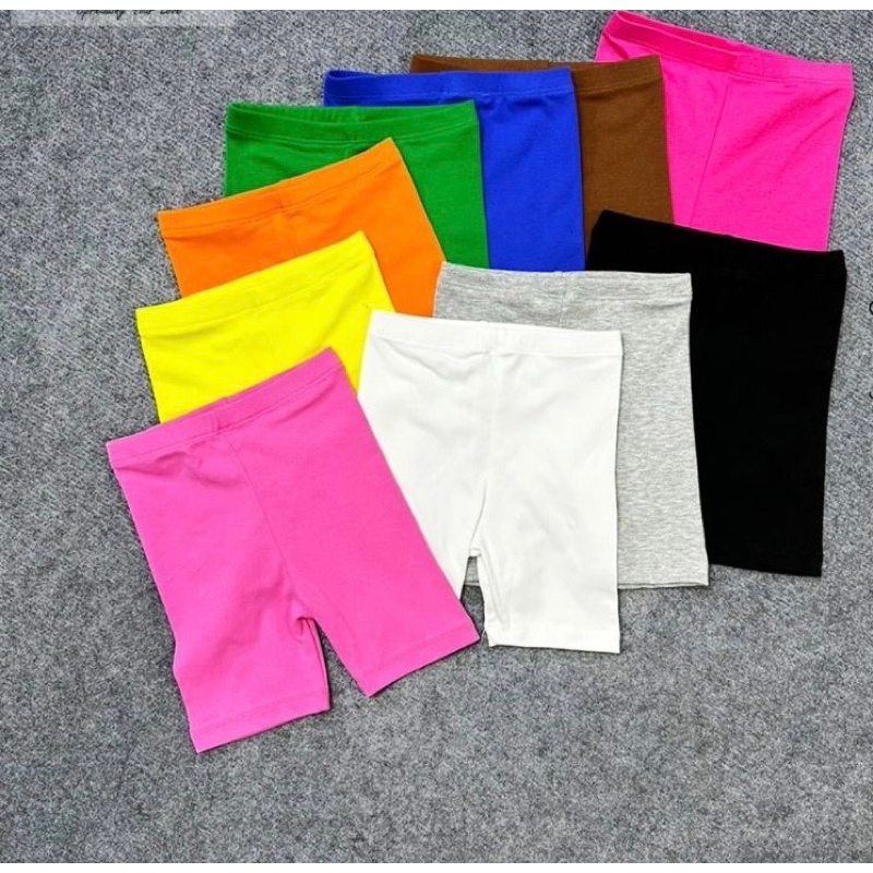 Quần legging đùi ôm cho bé gái form ôm cực xinh nhiều màu size 10-23Kg
