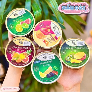 Kẹo ngậm vị trái cây hộp thiếc cavendish & harvey đức hộp 175g - 200g