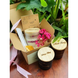 Set quà tặng nến thơm khắc tên miễn phí tặng sinh nhật, bạn bè, thầy cô _ ONATREE