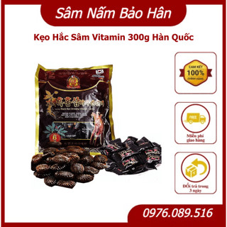 Kẹo Hắc Sâm Hàn Quốc - [Bịch 300g] Rất Tốt Cho Sức Khoẻ, Kẹo Sâm, Date Mới