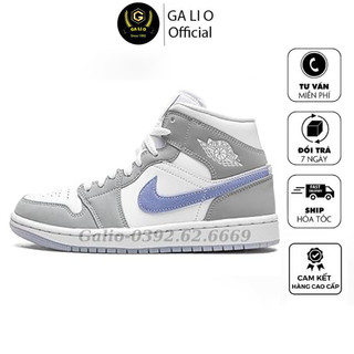 Giày sneaker nam nữ jd1 smoke grey giày sneaker cổ mid logo xanh giày nam nữ bản cao cấp size 36-43