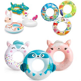 Phao bơi tròn INTEX nhiều kích thước, từ 51cm - 76cm, cho bé từ 3-12 tuổi, chất liệu dày dặn