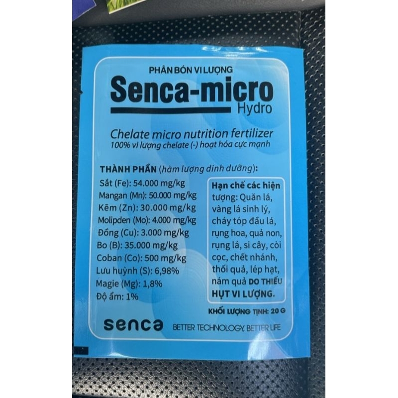 Phân bón vi lượng Senca micro hydro 2.5gam