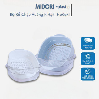 Rổ kèm chậu, rổ rửa rau củ hoa quả hàng cao cấp, Chất liệu nhựa siêu bền