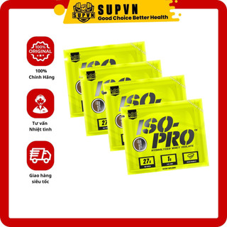 Sample iso pro whey protein hydrolyzed 34gram - sữa bổ sung đạm hỗ trợ tăng cơ gói 1 lần dùng